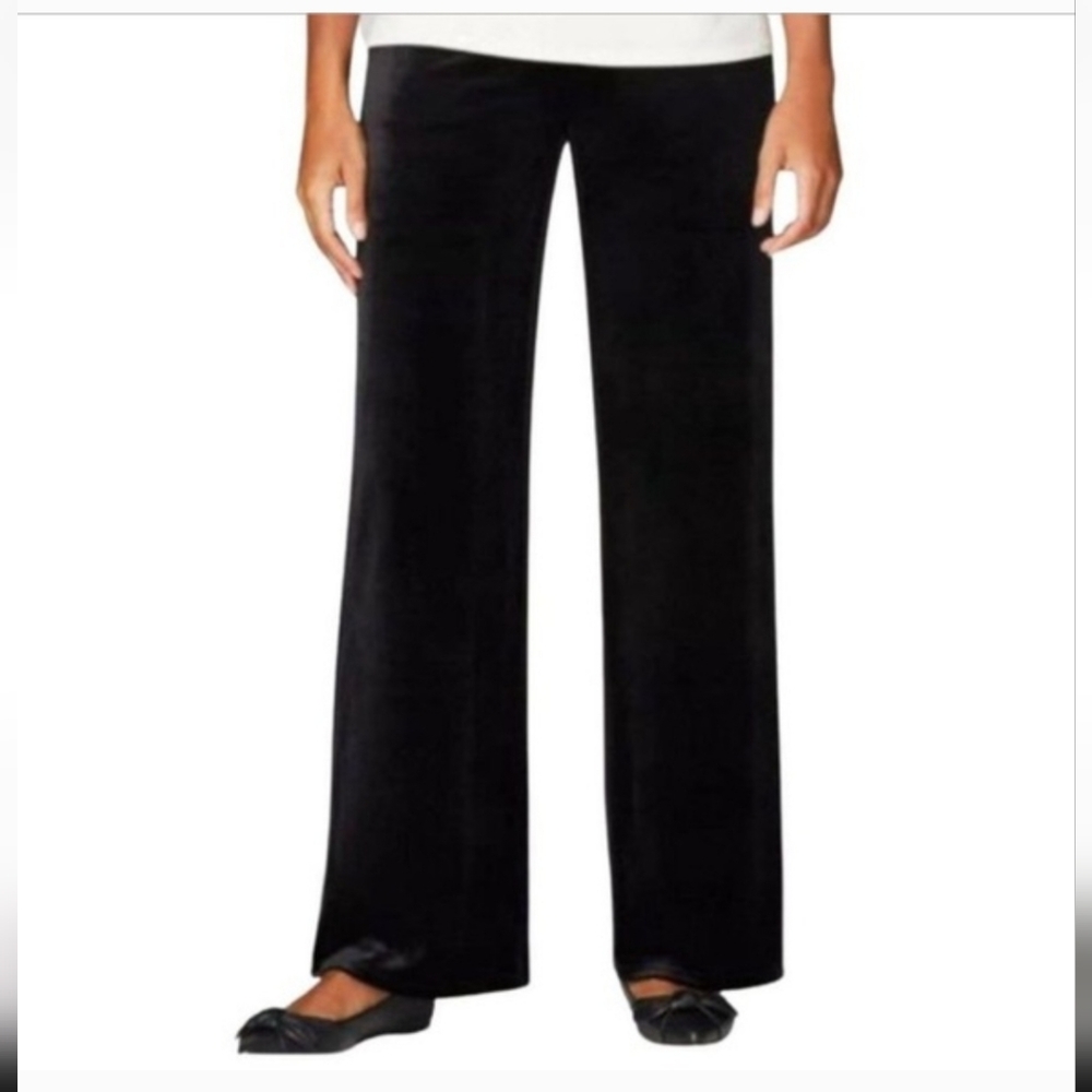 J.‎ Jill Smooth Fit Full Leg High Rise Velvet Pants Wide Leg